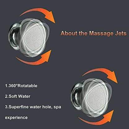 LED Rain Shower Panel Tower System Rainfall Waterfall Massage Body Jets Kit Faucet Black A