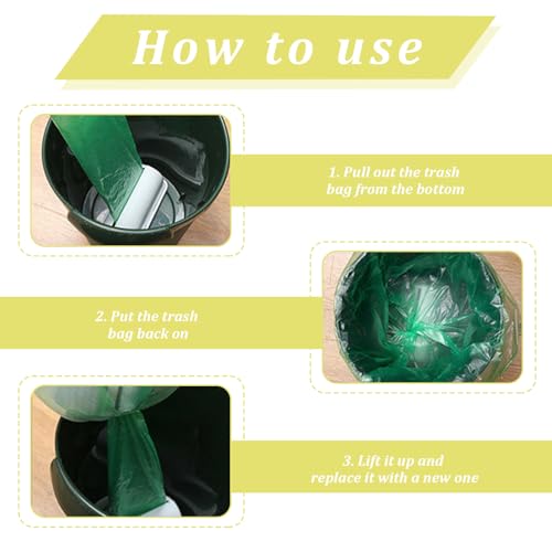 Trash Can Liner Dispenser 2PCS | For Kitchen Bathroom Toilet Storage, Garbage Bag Holder with Self-Adhesive Mount, Durable PP Material, Space-Saving Design