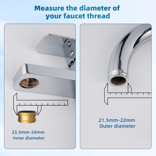 Hibbent Swivel Faucet Adapter Kit, Solid Brass 3/4" Garden Hose Connector, 360 Degree Kitchen Sink Faucet Adapter for Female & Male to Male, Brushed Nickel - color: Brushed Nickel, style: Female Thread