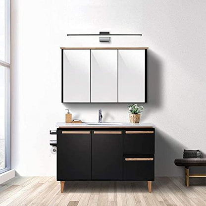 Ralbay 31.5inch Dimmable Modern LED Black Vanity Light 28W Frosted Aluminum for Bathroom Vanity Lighting Fixtures Cool White 6000K - color: Black-Dimmable, size: 31.5 inch
