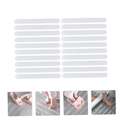1set Slip Sticker Strips for Stairs and Bathroom Strong Adhesion Non Skid Tape for Smooth Surfaces Easy Installation Safety for Family Use 20pcs