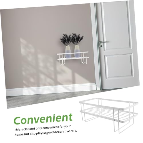 Cabilock Space Saving Single Over Toilet Storage Rack Bathroom Organizer Shelf for Cosmetics and Toiletries Stable Wall Mounted Design and Practical for Use