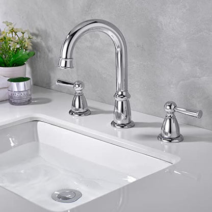 CREA Bathroom Sink Drain Chrome, Sink Stopper Pop Up Drain for Bathroom Vanity Kitchen Sink with Overflow - color: Chrome
