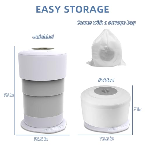 Fistone Foldable Towel Warmer for Bathroom – 23L Large Rapid Heat Towel Warmers Bucket with 3 Heat Levels, One-Touch Start, Auto Shut-Off Timer