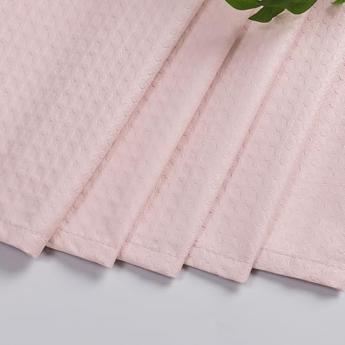 Aiyufeng Pink Shower Curtains for Bathroom，Dot Like Embossed Textured Waterproof Soft Polyester Cloth Shower Curtain，Hotel Spa Machine Washable，72Wx72L - color: Pink, size: 72"W x 72"L (Pack of 1)