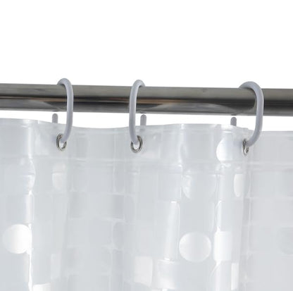 Short Clear Shower Curtain Liner 60 Inch Long, Waterproof Plastic Bathroom Curtain Liners, Semi Transparent, Hotel Quality, Machine Washable, 72 X 60 Inch - color: 3d-semi Sheer, size: 72"W x 60"L (Pack of 1)