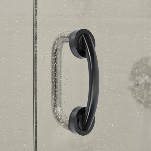 Suction Cup Grab .05 X 2.36 X 2.16 in Punch-Free Door Handle for Bathroom Shower Glass Door Window Kitchen Home Hotel Office Support
