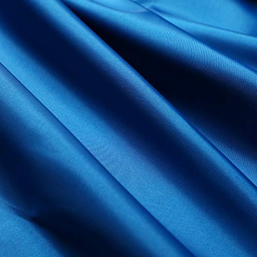 Shower Curtain Liner 72 x 72 Inch Soft Water Repellent Heavy Duty Light Fabric Shower Curtains with 12 Rust-Proof Metal Grommets, Hotel Quality, Machine Washable, Blue - color: Blue, size: 72"W x 72"L (Pack of 1)