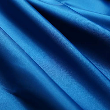 Shower Curtain Liner 72 x 72 Inch Soft Water Repellent Heavy Duty Light Fabric Shower Curtains with 12 Rust-Proof Metal Grommets, Hotel Quality, Machine Washable, Blue - color: Blue, size: 72"W x 72"L (Pack of 1)