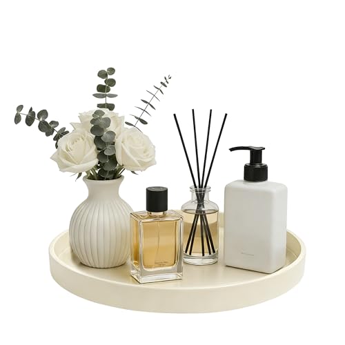 2 Pack 10" Bathroom and Vanity Tray, ABS Bathroom Counter Organizer, Coffee Table Decor for Perfume, Candles, Keys &More. Kitchen Countertop Organizer, Decorative Tray Soap Holder, Yellow - color: Yellow, size: 10" - 2Pcs