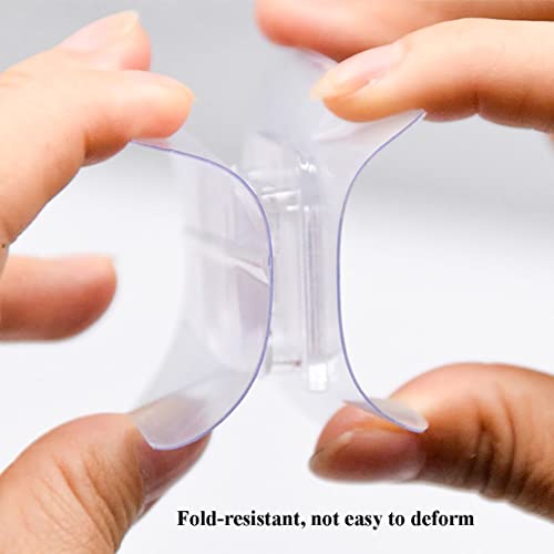6 Pairs Wall Mounted Replacement Sticky Pads for Kitchen Bathroom Shower Caddy Organizer Rack Holder Nail Free Adhesive Hooks (6 Concave and 6 Convex) - color: Concave and Convex