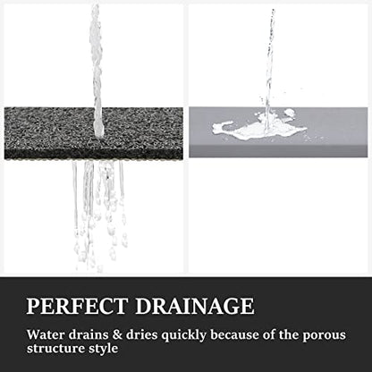 LuxStep Shower Mat Bathtub Mat,Non-Slip Bath Mat with Drain, Quick Drying | 32x16 inch, PVC Loofah Bathmat for Tub,Shower,Bathroom,Black - color: Black, size: 32" x 16"