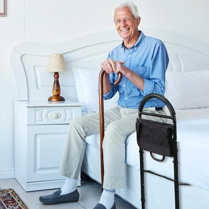 Vaunn Medical Bed Rail for Elderly Adults Safety, ASTM F3186-17 Certified, Adjustable Bed Assist Handle and Grab Bar for Seniors, 300 lb, Tool-Free Assembly - size: Medium