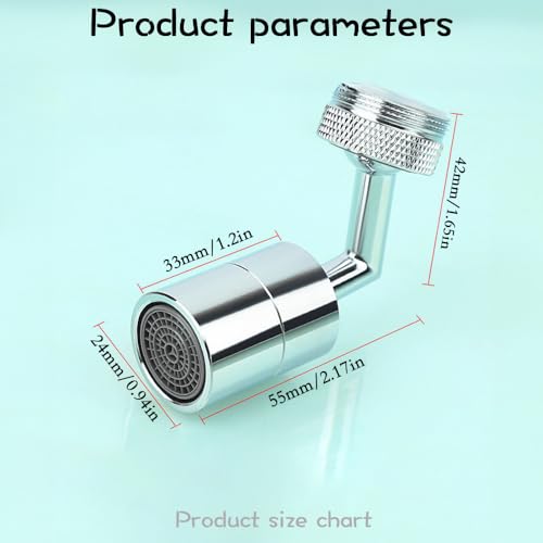 Universal Faucet Aerator All-Copper Faucets Faucet Extender Swivel Faucet Aerator for Bathroom Sink
