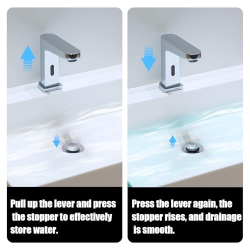 2pcs Sink Drain Parts, Pop-Up Stopper & Pivot Rod & Raw for Price Pfister | Sink Drain Repair Kit for Popular Band, Assembly, Bathroom Replacement, Belt Lavatory - style: Style 2