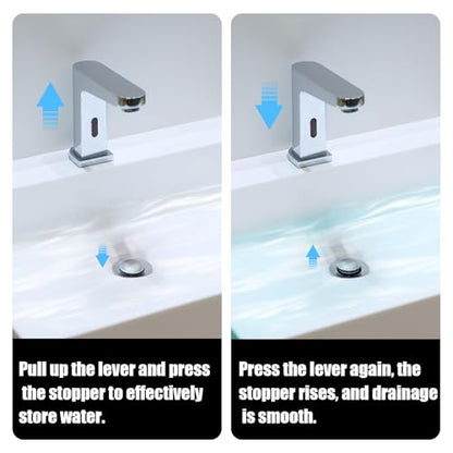 2pcs Sink Drain Parts, Pop-Up Stopper & Pivot Rod & Raw for Price Pfister | Sink Drain Repair Kit for Popular Band, Assembly, Bathroom Replacement, Belt Lavatory - style: Style 2