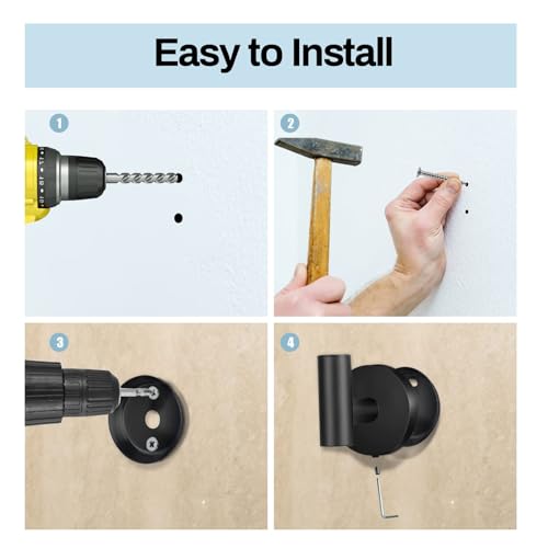 2 Pack Towel Hooks for Bathroom, Wall Mount Towel Holder, Wall Robe Stainless Steel Heavy Duty Door Hanger for Kitchen, Bedroom,Hotel,Pool,Coats, Black - color: Black