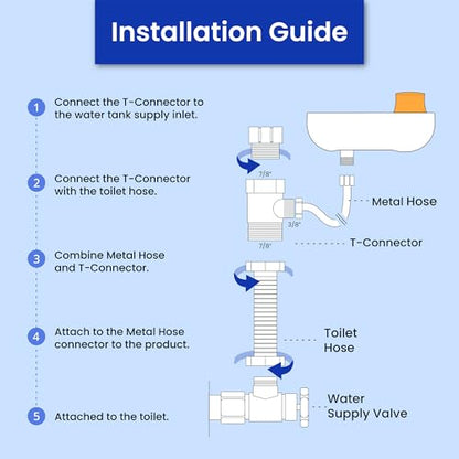 VOVO Basic 9, Real Bamboo Handle, Wash feature, Self-cleaning nozzle, Non-electric Bidet Attachment for Toilet Seat, Adjustable Water Pressure