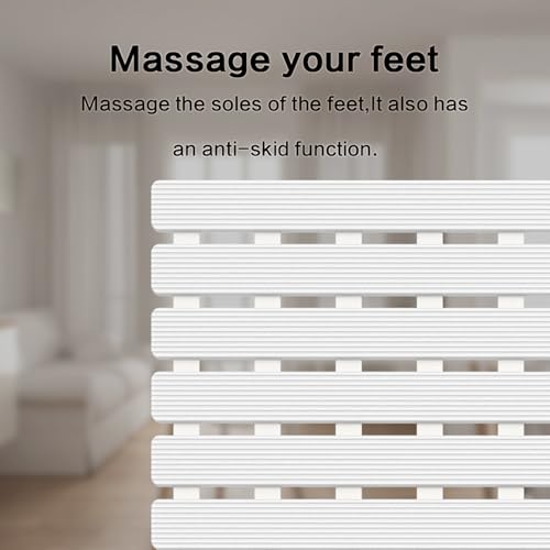 BEMISO Shower Mat Non Slip Bathtub Mat 37.4 x 15.7 Inch | Suction Cups,Drain Holes,Easy Dry,Easy to Cut,Eco-Friendly - color: White, size: 37.4 x 15.7 inches