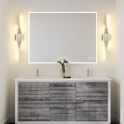Joossnwell Bathroom Vanity Light Modern Bathroom Lighting Fixture Over Mirror Brushed Nickel 5CCT Dimmable Led Bath Vanity Light Bar 31.5 Inch - color: Brushed Nickel, size: 31.5 inch long