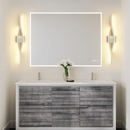 Joossnwell Bathroom Vanity Light Modern Bathroom Lighting Fixture Over Mirror Brushed Nickel 5CCT Dimmable Led Bath Vanity Light Bar 31.5 Inch - color: Brushed Nickel, size: 31.5 inch long