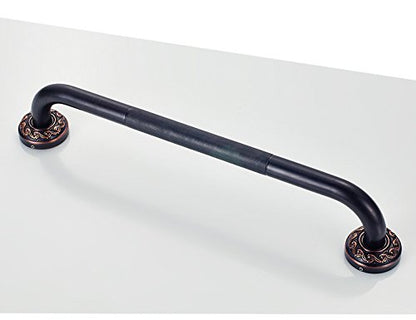 12-Inch Grab Bar Featuring Anti-Slip Handrail, Solid Brass, Oil Rubbed Bronze, Heavy-Duty Construction Armrest, Bathroom Bathtube Shower Safety Rail - color: Xn, size: 12 Inch (Pack of 1)