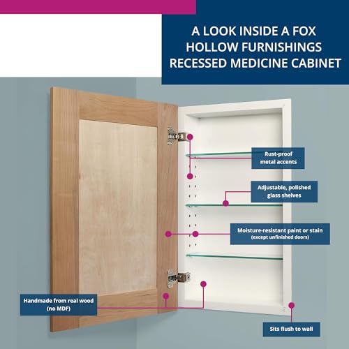 Shaker Style Medicine Cabinet - No Mirror! (Unfinished Beadboard, 14x24) - color: Unfinished Beadboard, size: 14x24