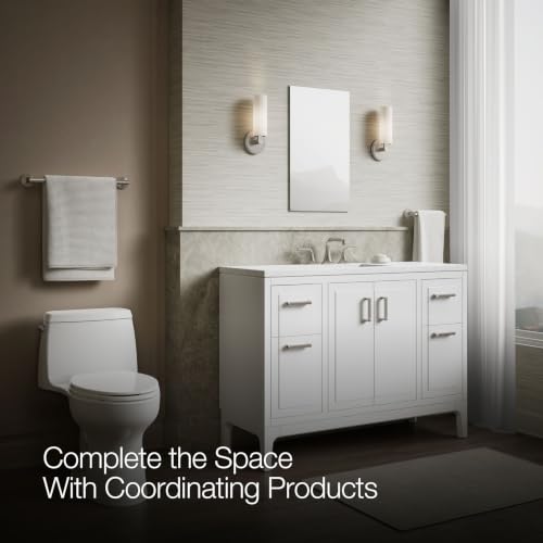 Kohler 55061-NA Embark Slim Medicine Cabinet Mirror, Adjustable Shelves with Mirrored Door, 15 in. W x 26 in. H - size: 15 in. x 26 in., style: Flat Edge