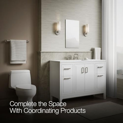 Kohler 55061-NA Embark Slim Medicine Cabinet Mirror, Adjustable Shelves with Mirrored Door, 15 in. W x 26 in. H - size: 15 in. x 26 in., style: Flat Edge