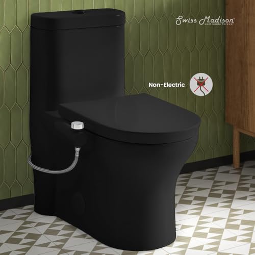 Montmartre Non-Electric Bidet Toilet Attachment in Matte Black