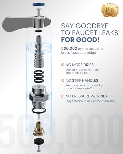 Commercial Hand Sink Faucet: 6" Swivel Spout 4'' Center Wall Mount Utility Faucet, Brass Constructed with 360° Swivel Spout, Dual Lever Handles, Restaurant/Laundry/Bar/RV, Chrome Polished - size: 4"center 6"