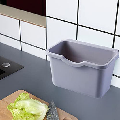 Kitchen Wall Mounted Hanging Waste Bin for Cabinet Doors Small Trash Can Garbage Basket for Car Rubbish Container Compost Basket for Kitchen
