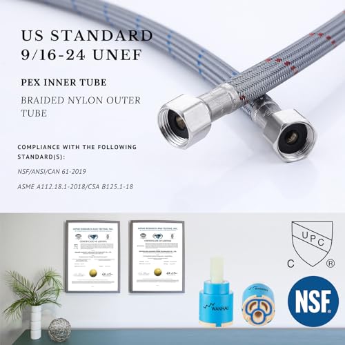Brushed Nickel Bathroom Sink Faucets One Hole Sink Faucet Single Handle 1 Hole Vanity SUS304 Stainless Steel Faucet for Bathroom Sink Bathroom Faucets, SF3-BN - color: Brushed Nickel, style: For 1 Hole Sink: Only Faucet (NO Drain)