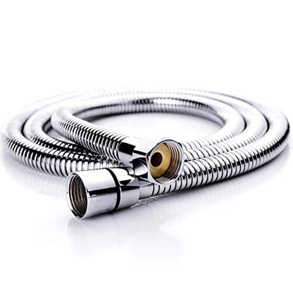 SR SUN RISE 1.5 Meters/59 Inches/4.9 Ft. Flexible 304 Stainless Steel Replacement Shower Hose Extra Long with Brass Fittings. Explosion-Proof. Chrome - size: 1.5 m