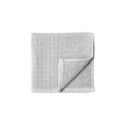 UCHINO Waffle Twist 6-Piece Cotton Towel Set Absorbent Quick Dry, Grey - color: Grey, size: Towel Set - 2 Bath, 2 Hand, 2 Washcloths