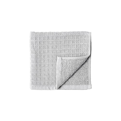 UCHINO Waffle Twist Cotton Washcloth Absorbent Quick Dry 13 x 13 1Pc Grey - color: Grey, size: Wash Cloth