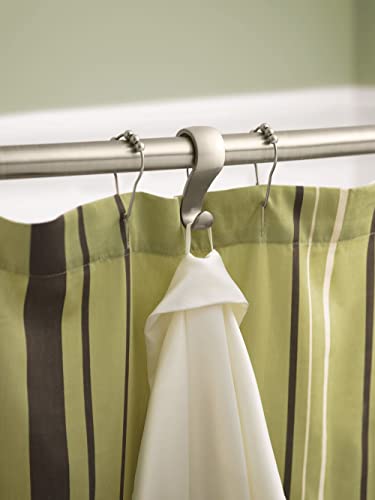 Moen SR2100BN Shower Curtain Rolling Rings, Pack of 48, Brushed Nickel - color: Brushed Nickel, size: 0.4 (Pack of 4)