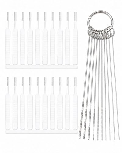 30 Pcs Shower Head Cleaning Brush Set Cleaner Picks - Small Hole Nozzle Unclogger, Anti-Clogging Shower Head Cleaner with Storage Boxes