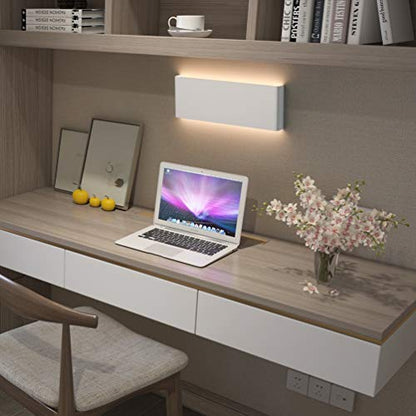 Aipsun 15.75in Matte White Modern Vanity Light Up and Down LED Vanity Light for Bathroom Wall Lighting Fixtures (Warm Light 3000K) - color: White, size: 15.8 inch, style: 3000K