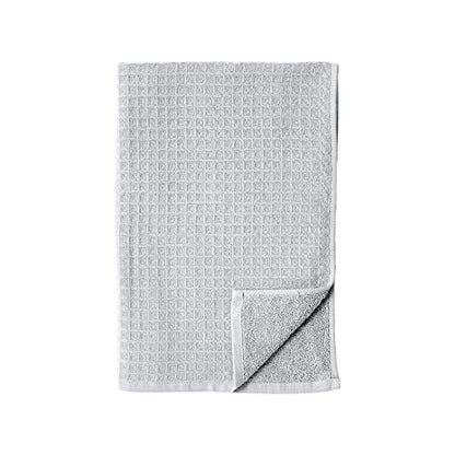 UCHINO Waffle Twist 6-Piece Cotton Towel Set Absorbent Quick Dry, Grey - color: Grey, size: Towel Set - 2 Bath, 2 Hand, 2 Washcloths