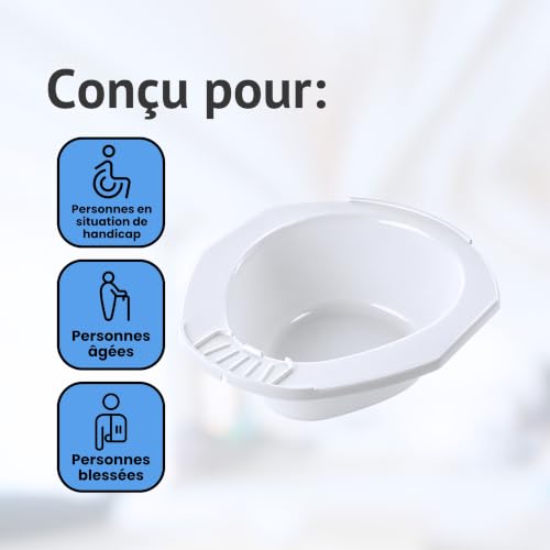 Homecraft Portable Bidet Toilet Attachment Seat, Men and Women Intimate Hygienic Washing, Non Electric Toilet Bowl, Standard Size