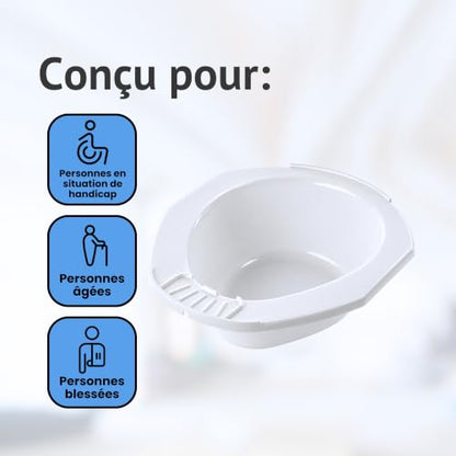 Homecraft Portable Bidet Toilet Attachment Seat, Men and Women Intimate Hygienic Washing, Non Electric Toilet Bowl, Standard Size