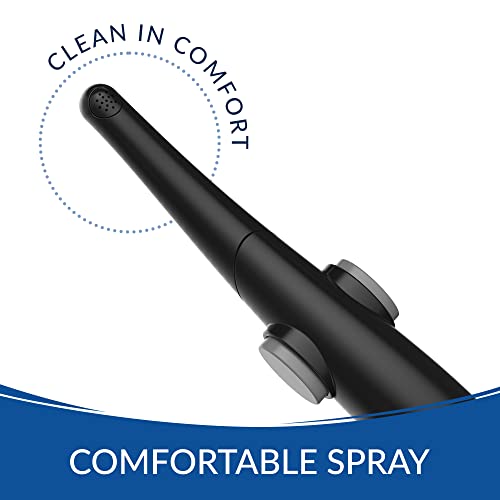 Bio Bidet by Bemis Pearl Handheld Bidet Sprayer Toilet Attachment Posterior & Feminine Wash with Stainless Steel Hose & Mount Kit, Black