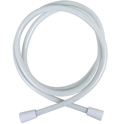 Carex Handheld Shower Head with Extra Long 84" Flexible Hose and Convenient Pause Function - Watersense Certified Handheld Shower Head with Hose with Oversized Spray Head - White
