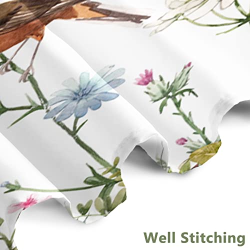 AWERT Small Half Size Stall Shower Curtain with Hooks Shower Stall Curtain 48 x 72 Funny Bird for Bathroom/RV and Camper - color: Bird, size: 48"W x 72"L (Pack of 1)