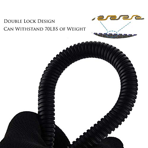 Matte Black Shower Hose Replacement, 60 Inch Stainless Steel Handheld Shower Head Hose Extension with Brass Nut and Insert, High Water Pressure Burst Resistance, Kink Free and Flexible - color: Matte Black, size: 60 Inch