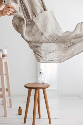 100% Linen Bath Sheet 35x70 - European Flax Open Weave Linen Bath Towel Oversized - Lightweight Absorbent Exfoliating Bath Sheets Towels for Adults - Quick-Drying XL Travel Towel Extra Large - size: 35x70 Inch Bath Sheet
