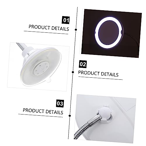 360degree Full Body Mirror Lights Rotating Suction Cup Makeup Mirror Led Magnifying for Bathroom