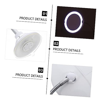 360degree Full Body Mirror Lights Rotating Suction Cup Makeup Mirror Led Magnifying for Bathroom