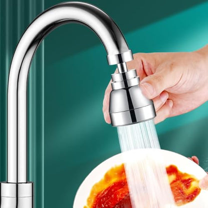 Kitchen Faucet Spray Head, Solid Brass and Stainless Steel, 360 Degree Rotatable Aerator – 3 Flow Mode Adjustable, High Pressure Booster, Anti-Splash, Water Saving Faucet Sink (All copper) - style: all copper